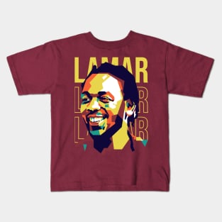 Kendrick Lamar On WPAP Style Kids T-Shirt